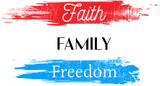 Drinkware - 21504 15 Oz. White Mug Faith Family Freedom