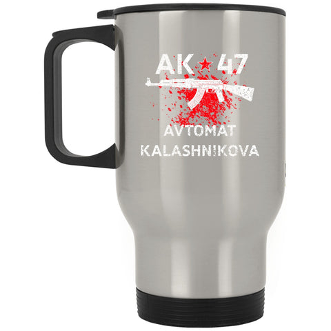 Drinkware - XP8400S Silver Stainless Travel Mug AK47