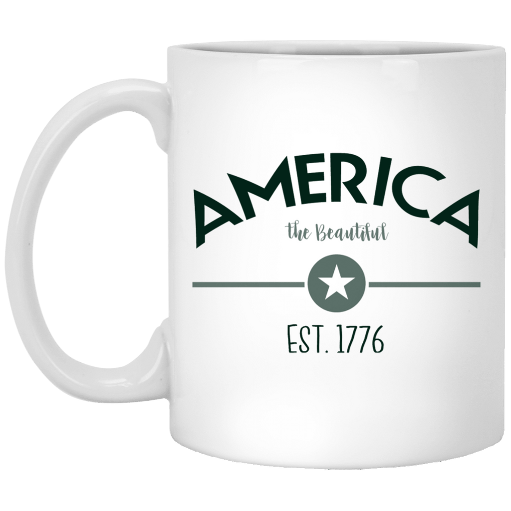 Drinkware - XP8434 11 Oz. White Mug America The Beautiful