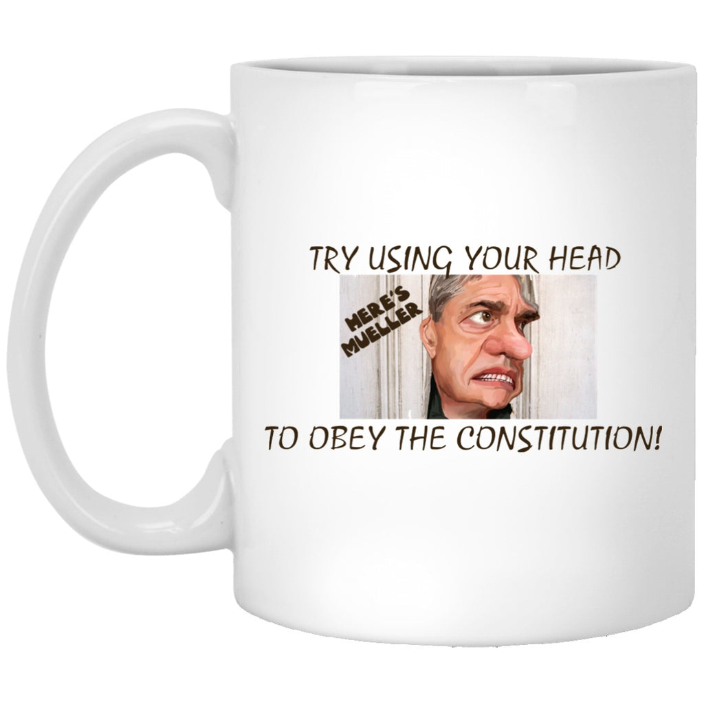 Drinkware - XP8434 11 Oz. White Mug Here's Mueller "The Shining"