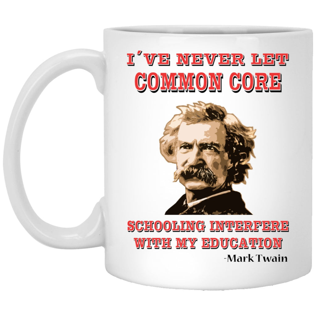Drinkware - XP8434 11 Oz. White Mug Mark Twain And Education