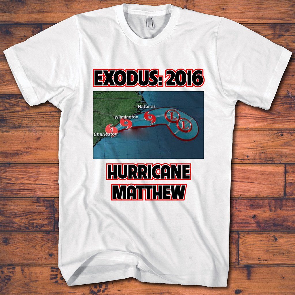 Miscellaneous Tee Shirts - Hurricane Matthew Color T Shirt - Save $5.00 Today