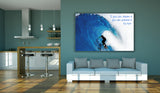 Surfboard Canvas Art - Chic Surfing Canvas Picture With Zig Ziglar Quote